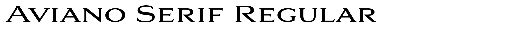 Aviano Serif Regular image